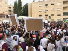 وقفة بعمان تضامنًا مع فلسطين