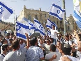 قناة عبرية: دقائق قليلة وتنطلق مسيرة الأعلام بالقدس تحت حماية مشددة