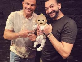 عمرو دياب ونادر حمدي