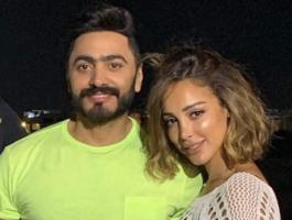 تامر حسني وبسمة بوسيل