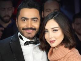 بسمة بوسيل زوجة تامر حسني تنشر صورا واضحة لابنتيهما ! إحداهما نسخة عنها