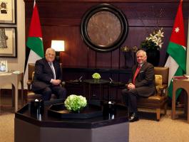 الرئيس عباس وملك الأردن