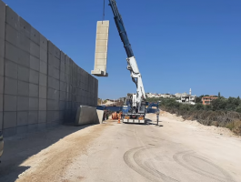 بناء الجداء الأمني في جنين