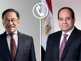 السيسي يبحث في اتصال مرئي سبل التعاون المشترك بين مصر وماليزيا 