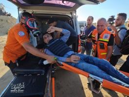 صابات خلال قمع الاحتلال تظاهرات شرق قطاع غزة