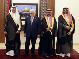 الرئيس عباس يتقبّل أوراق اعتماد سفير السعودية لدى فلسطين