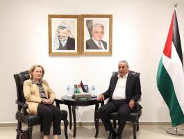الشيخ يلتقي مع القنصل العام البريطانية في القدس