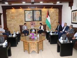 وفد من الهيئة العربية للاستثمار والانماء الزراعي يصل فلسطين