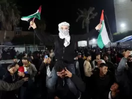 احتفالات بوقف الحرب على غزة