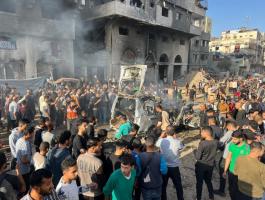 استهداف الاحتلال لمركبة في غزة