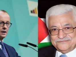 الرئيس محمود عباس والمستشار الألماني