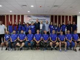 افتتاح دورة مدربي كرة الصالات بالتعاون مع 
