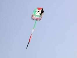 اندلاع حريق في أحراش مواقع الاحتلال شرق غزة بفعل الطائرات الورقية 