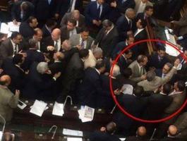 برلماني مصري يلقي 