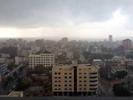 هطول أمطار على قطاع غزة