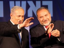 Head-of-the-Likud-party-ans-Israels-Prime-Minister-Benjamin-Netanyahu-and-leader-of-the-Israel-Beiteinu-party-Avigdor-Liberman