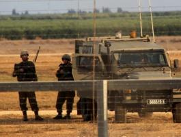 قوات الاحتلال على الحدود مع غزة