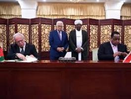 توقيع اتفاقية فلسطين والسودان
