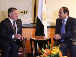 السيسي يلتقي العاهل الأردني ويبحثان آلية كسر جمود عملية السلام