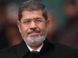 الرئيس المصري السابق محمد مرسي .