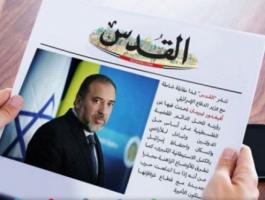 الصحفيون يعتصمون برام الله ضد نشر صحيفة القدس إعلانات تروج للاستيطان