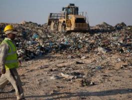 إضراب جزئي في مكب زهرة الفنجان بجنين