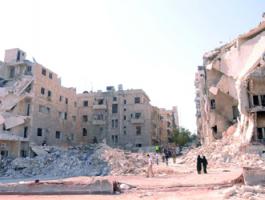 حلب السورية المدمرة