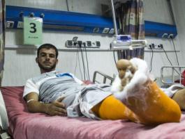 مصاب في العدوان الاسرائيلي - غزة
