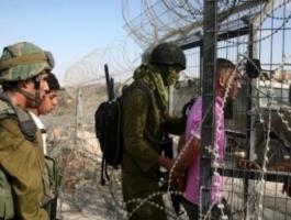 قوات الاحتلال تعتقل فلسطينياً حاول اجتياز السياج الفاصل.jpeg