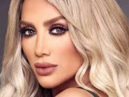 بالصور : مايا دياب بفستان ضيق يمنعها من التحرك