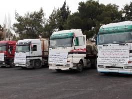 قافلة مساعدات إنسانية من الأردن لغزة