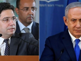 نتنياهو ووزير خارجية المغرب