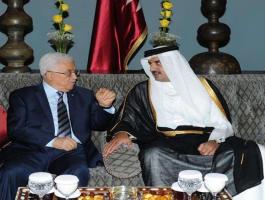 الرئيس يجتمع مع أمير قطر بالدوحة