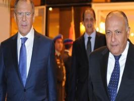 وزيرا الخارجية المصري والروسي يبحثان تطورات القضية الفلسطينية