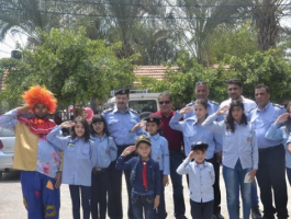 8 أطفال يتطوعون للعمل في الشرطة السياحية بطولكرم