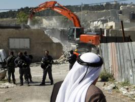 قوات الاحتلال تهدم منزلاً قيد الإنشاء ببيت لحم.jpg