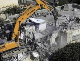 الاحتلال يهدم منزلاً قيد الإنشاء في القدس