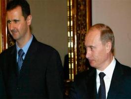 الرئيس الروسي فلاديمر بوتين والرئيس السوري بشار الأسد 