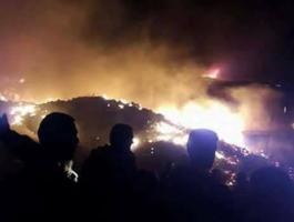 بالصور: الدفاع المدني يسيطر على حريقين في جنين