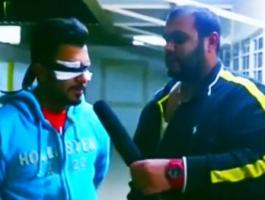 شاهد.. مذيع كويتي يضرم النار في ضيفه!