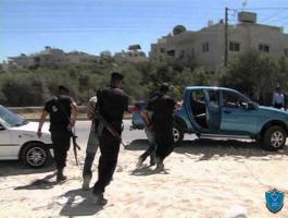 شرطة جنين تُلقي القبض على 9 مطلوبين للعدالة