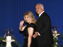 Benjamin-Netanyahu-Chairman-of-the-Likud-Party-arrives-to-the-Presidents-house-with-his-wife-Sarah-Netanyahu