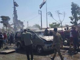 قتلى وإصابات إثر انفجار سيارة مفخخة بريف حلب شمال سوريا 