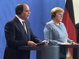 السيسي وميركل يبحثان أوضاع 