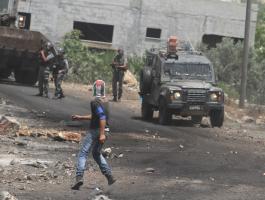 إصابة طفل جراء قمع الاحتلال لمسيرة كفر قدوم السلمية.jpg