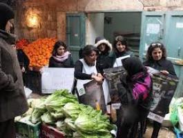 وقفة نسوية تضامناً مع المزارعات الفلسطينيات في بيت لحم