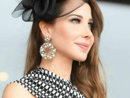 نانسي عجرم تخطف الأنظار خلال حضورها كأس دبي العالمي للخيل 2017