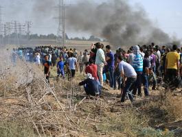 إصابة 4 مواطنين خلال مواجهات اندلعت مع قوات الاحتلال شرق غزة