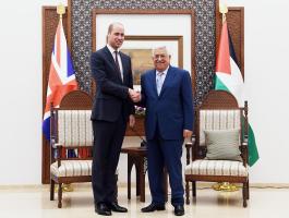 الرئيس عباس والأمير وليام