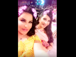 بالفيديو : شاهدوا زفاف شقيقة أحلام الفخم بالرغم من منع التصوير!